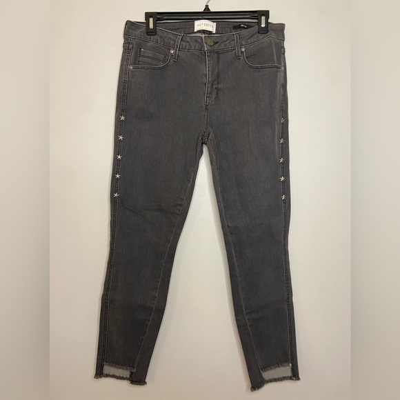 PS PARKER SMITH Skinny Jeans Raw Hem Star Studded Size 29 - Picture 1 of 6